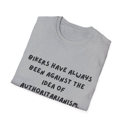 Grey Anti- Authoritarianism Unisex Softstyle T-Shirt