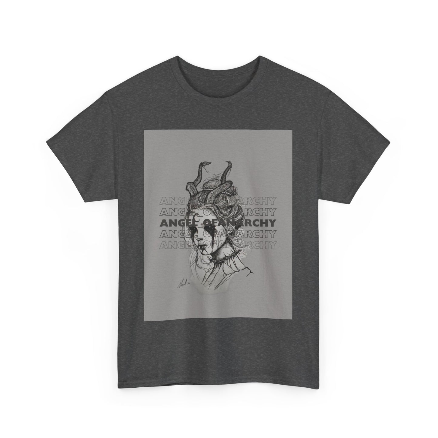 Unisex Angel of Anarchy Logo Heavy Cotton Tee
