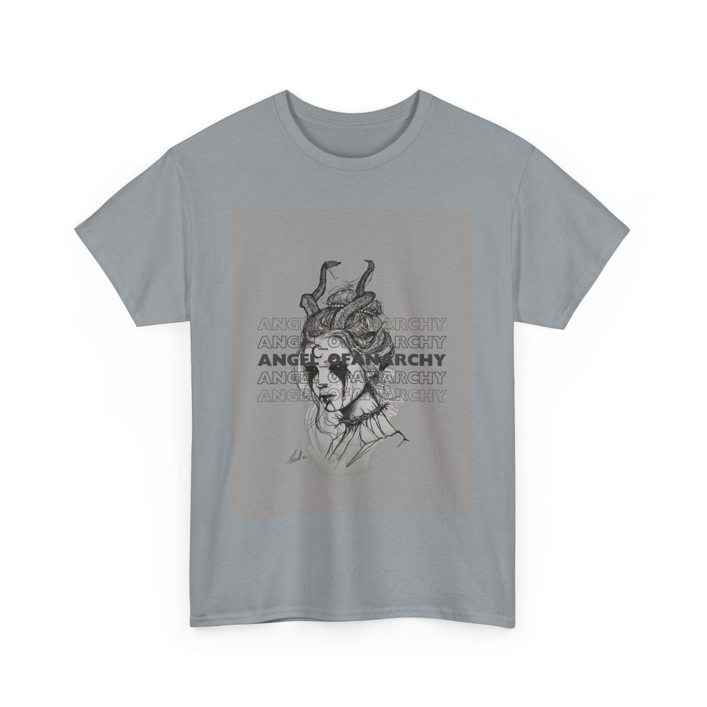 Unisex Angel of Anarchy Logo Heavy Cotton Tee